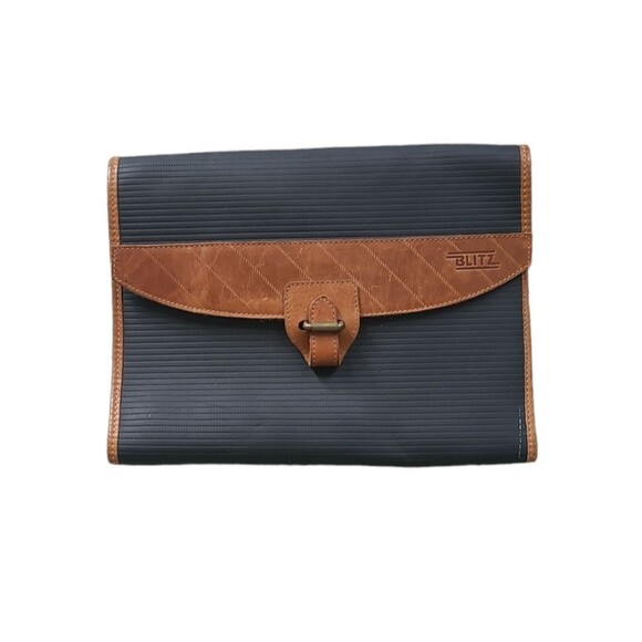 EUC Gianfranco Lotti messenger portfolio bag made in Italy w/ pen - Picture 1 of 10